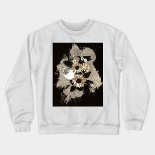 Silver Floral Bouquet Crewneck Sweatshirt